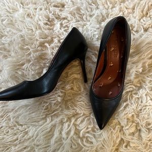 COACH BLACK PUMPS 3 inch HEEL size 9